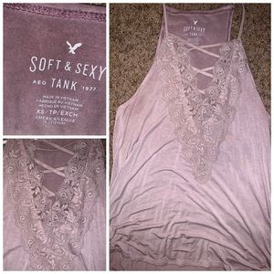 American Eagle lace up tank size xsmall